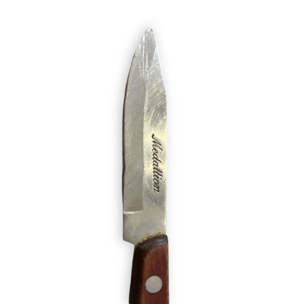 Vintage Stainless Steel Japan Maxam Paring Knife Wood Handle See Pictures